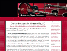 Tablet Screenshot of guitarlessonsgreenville.com